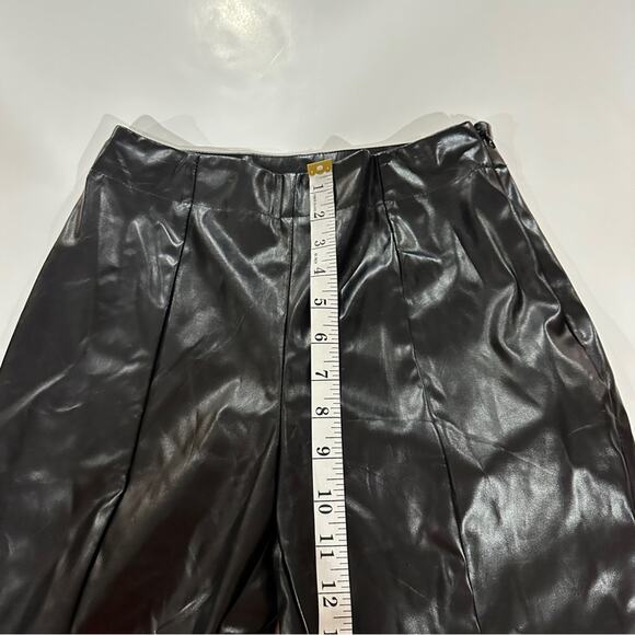 SBetro Suzanne Betro‎ Faux Leather Front Slit Skinny Pants Size S - Picture 11 of 12